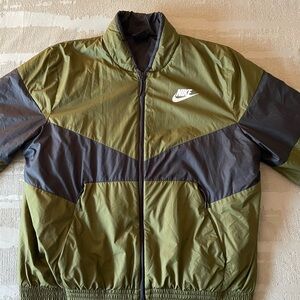Nike Men's Olive and Gray Jacket